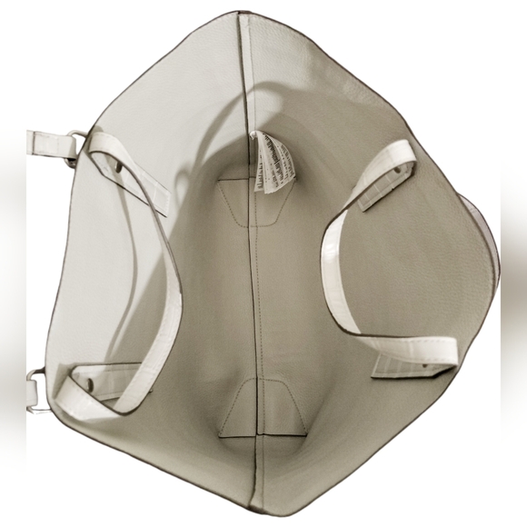 NEW with tags ALDO Faux Crocodile Skin Tote carry all bag gray color - Picture 4 of 5